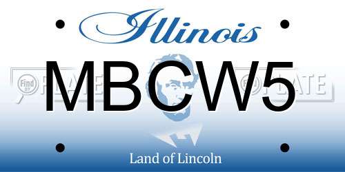 MBCW5 Illinois License Plate