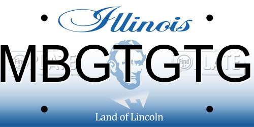 MBGTGTG Illinois License Plate