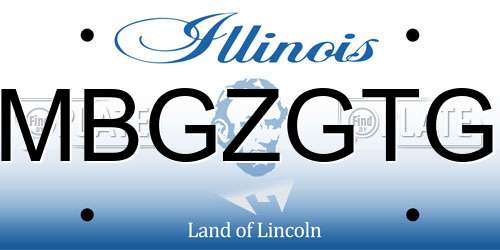 MBGZGTG Illinois License Plate