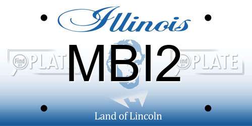 MBI2 Illinois License Plate
