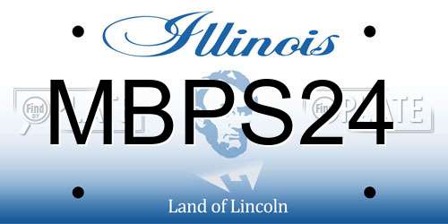 MBPS24 Illinois License Plate