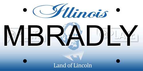 MBRADLY Illinois License Plate