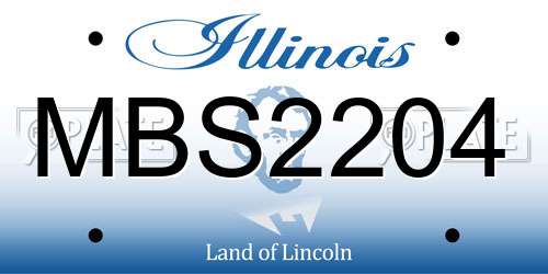 MBS2204 Illinois License Plate