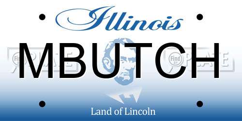 MBUTCH Illinois License Plate