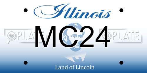 MC24 Illinois License Plate