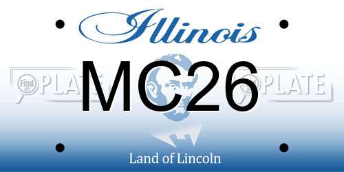 MC26 Illinois License Plate