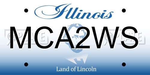 MCA2WS Illinois License Plate