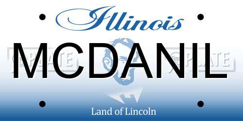 MCDANIL Illinois License Plate