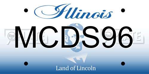 MCDS96 Illinois License Plate