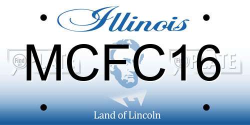 MCFC16 Illinois License Plate