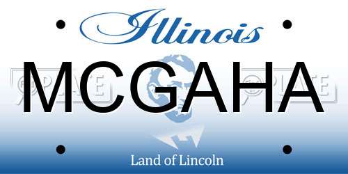 MCGAHA Illinois License Plate