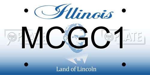 MCGC1 Illinois License Plate