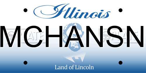 MCHANSN Illinois License Plate
