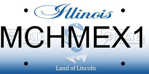 MCHMEX1 Illinois License Plate