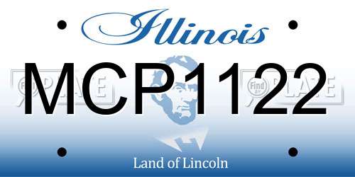 MCP1122 Illinois License Plate