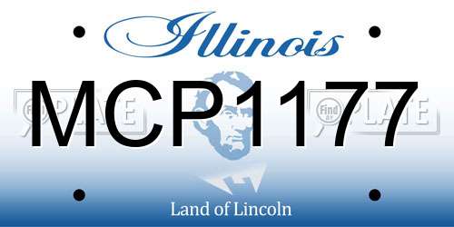 MCP1177 Illinois License Plate