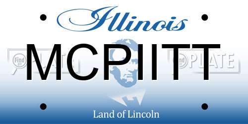 MCPIITT Illinois License Plate