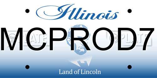MCPROD7 Illinois License Plate