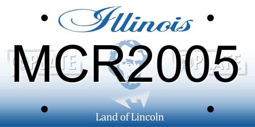 MCR2005 Illinois License Plate