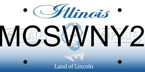 MCSWNY2 Illinois License Plate