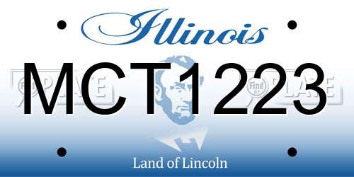 MCT1223 Illinois License Plate