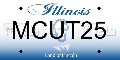 MCUT25 Illinois License Plate