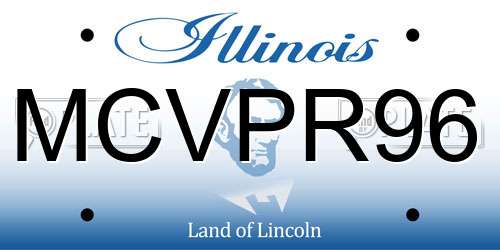 MCVPR96 Illinois License Plate