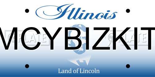 MCYBIZKIT Illinois License Plate