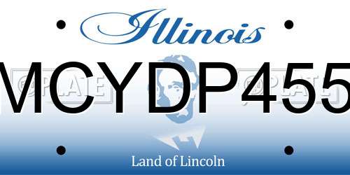 MCYDP455 Illinois License Plate
