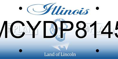 MCYDP8145 Illinois License Plate