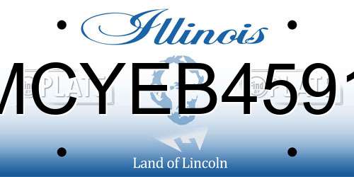 MCYEB4591 Illinois License Plate