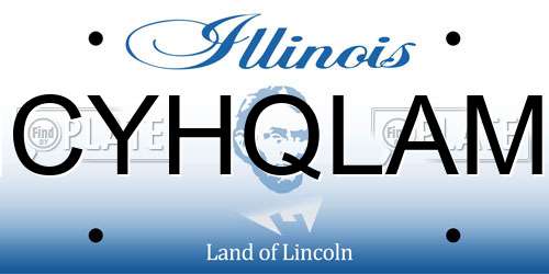 MCYHQLAMA Illinois License Plate