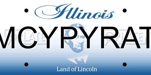 MCYPYRAT Illinois License Plate