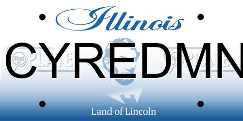 MCYREDMN2 Illinois License Plate