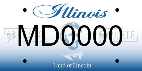 MD0000 Illinois License Plate