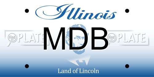 MDB Illinois License Plate