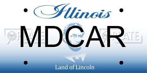 MDCAR Illinois License Plate