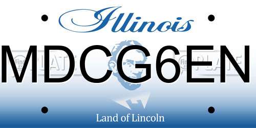 MDCG6EN Illinois License Plate