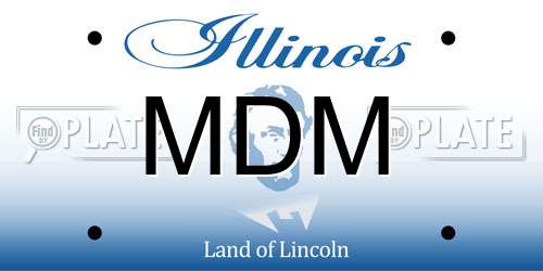 MDM Illinois License Plate