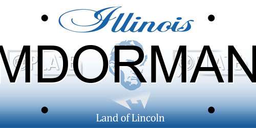 MDORMAN Illinois License Plate
