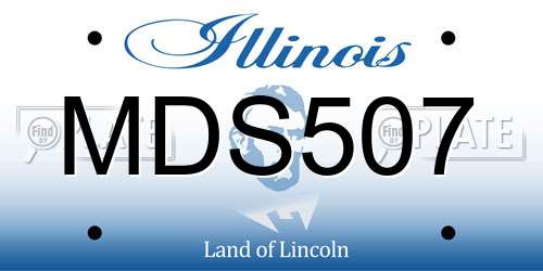 MDS507 Illinois License Plate