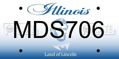 MDS706 Illinois License Plate