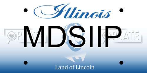 MDSIIP Illinois License Plate