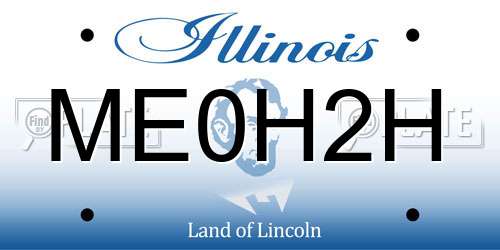 ME0H2H Illinois License Plate