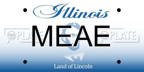 MEAE Illinois License Plate