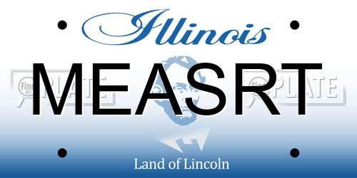 MEASRT Illinois License Plate