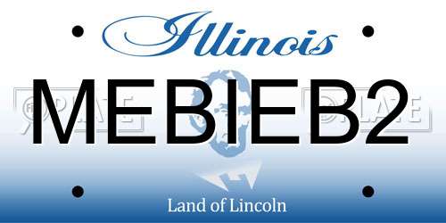 MEBIEB2 Illinois License Plate
