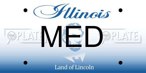 MED Illinois License Plate