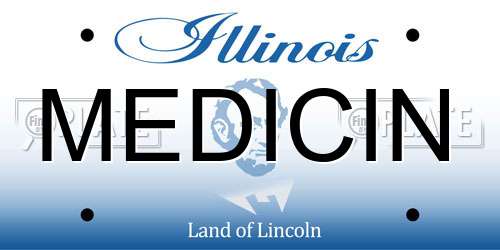 MEDICIN Illinois License Plate