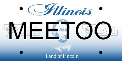 MEETOO Illinois License Plate